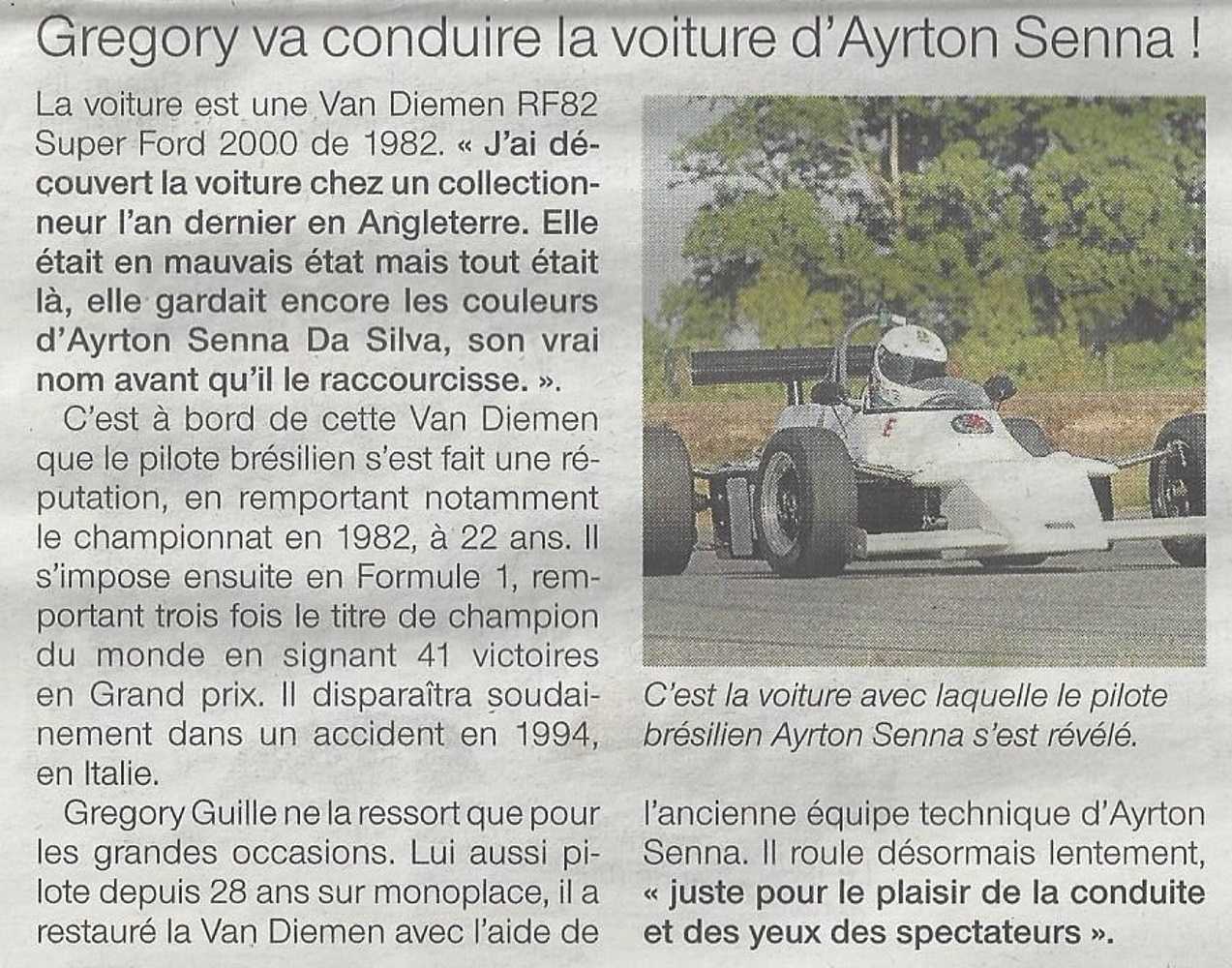 La voiture d''Ayrton Senna à la Coupe Florio en 2011 0